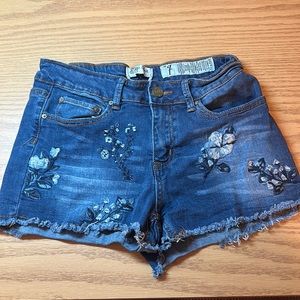 Floral Blue Jeans